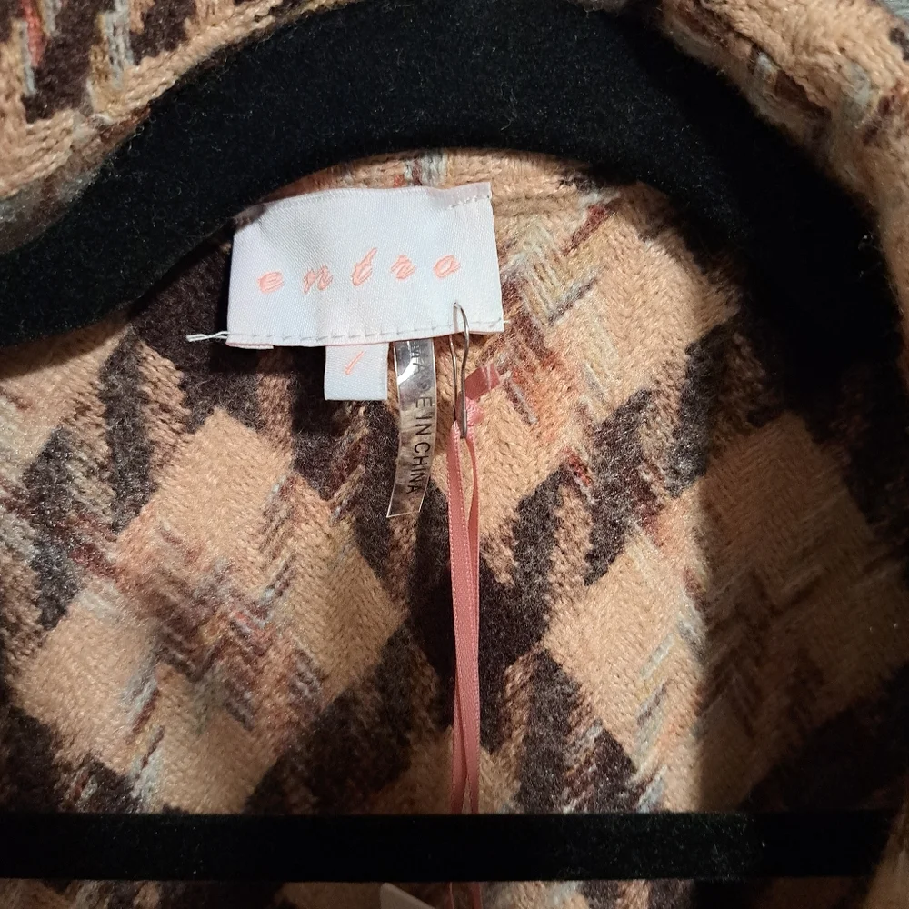 NWT Entro plaid oversized jacket - Picture 11 of 12